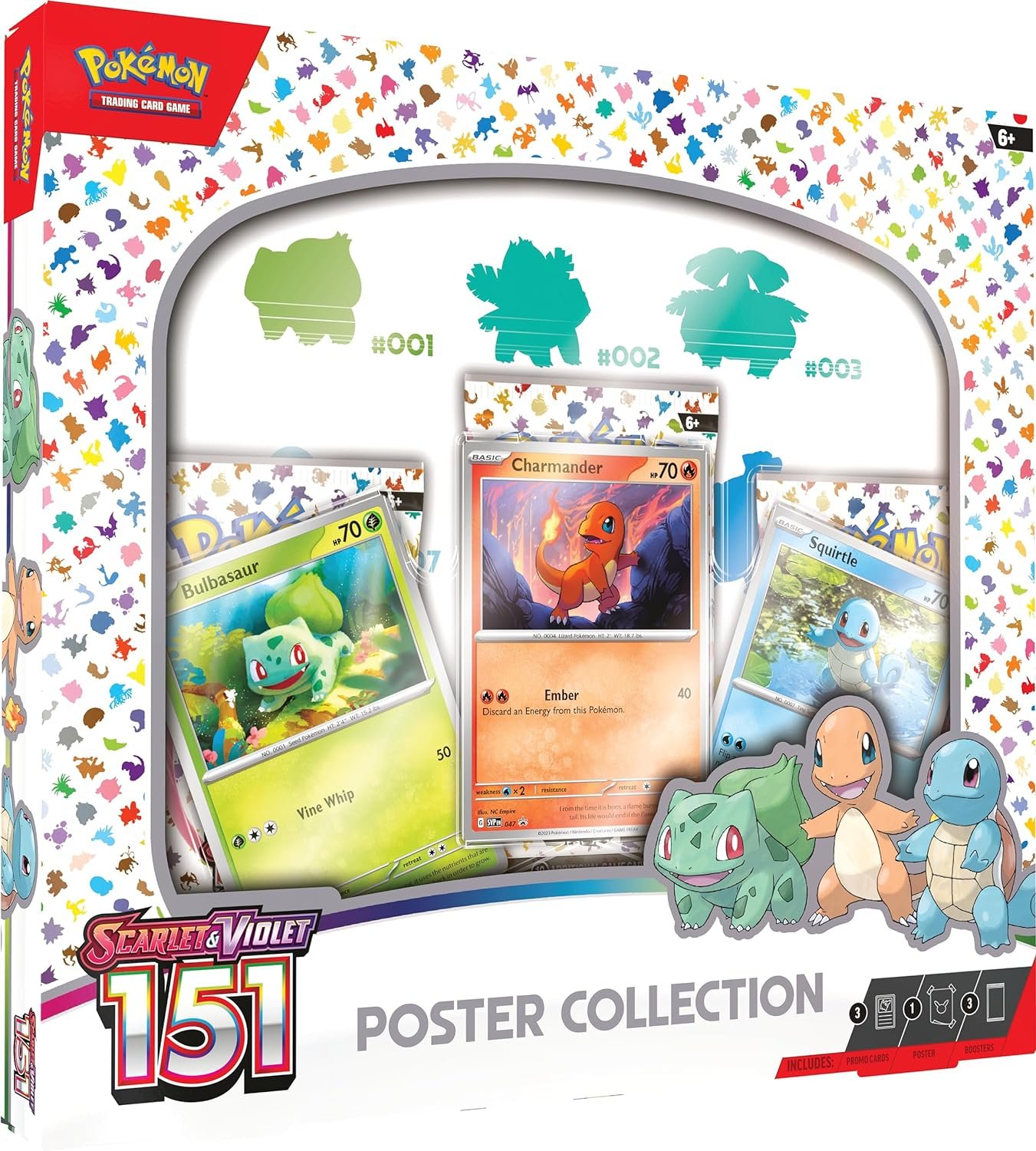 קלפי פוקימון מארז אוסף פוסטרים Pokémon TCG: Scarlet & Violet 151 Poster Collection